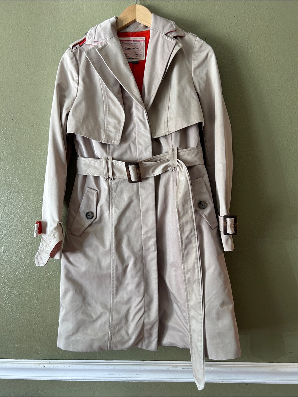Anthropologie Cartonnier Classic Heritage Quiet Luxury Trenchcoat Sz 2